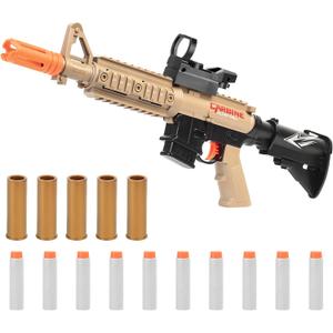 Toy Guns with Soft Bullet Guns, Manual Foam Blasters & Gunss, Shell Ejecting Toy Gun with 10 Bullets, As Party Birthday Gifts