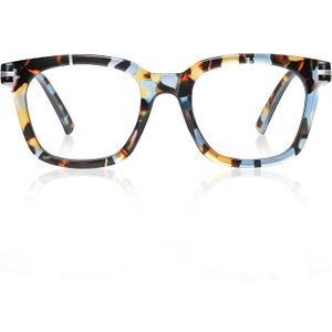 Square Reading Glasses for Women - Blue Mirage - Readers Chic & Modern Design FF-7327