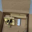 Goldenwarm Gold Passage Door Handles for Hallways & Closets, Zinc Alloy Non-Locking Brushed Gold Closet Door Handles, Heavy Duty Passage Door Hardware (2 Pack)