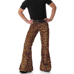 Men's Velvet Relaxed Vintage 60s 70s Bell Bottom Stretch Fit Classic Comfort Flared Flares Retro Leg Disco Pants (LP X-Large)