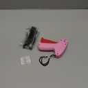 Stitch Gun for Clothes - Includes 6 Fine Needles, 1000 White & 1000 Black Fasteners, Handheld Stitch Gun - Quick Clothing Fixer, Tag Gun for Clothes (Pink Red)