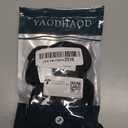 YAODHAOD Dog Shoes for Small Dogs, Puppy Dog Boots & Paw Protector for Winter Snowy Days, Anti-Slip Sole Dog Booties for Indoor Hardwood Floor 4PCS (Black,Size: 2)