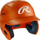 Rawlings | RX2 Series Baseball Batting Helmet | Matte | Junior | Athletic Orange, Athletic Orange, Junior (6 3/8" - 7 1/8")