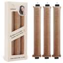 Overnight Heatless Hair Curler Blowout Rods Jumbo, Heatless Curls Satin Jumbo Flexi Rods to Sleep in,Soft Heatless Rod for All Hair Types,No Heat Overnight Sleeping Curls Styling Tools 3pcs Khaki