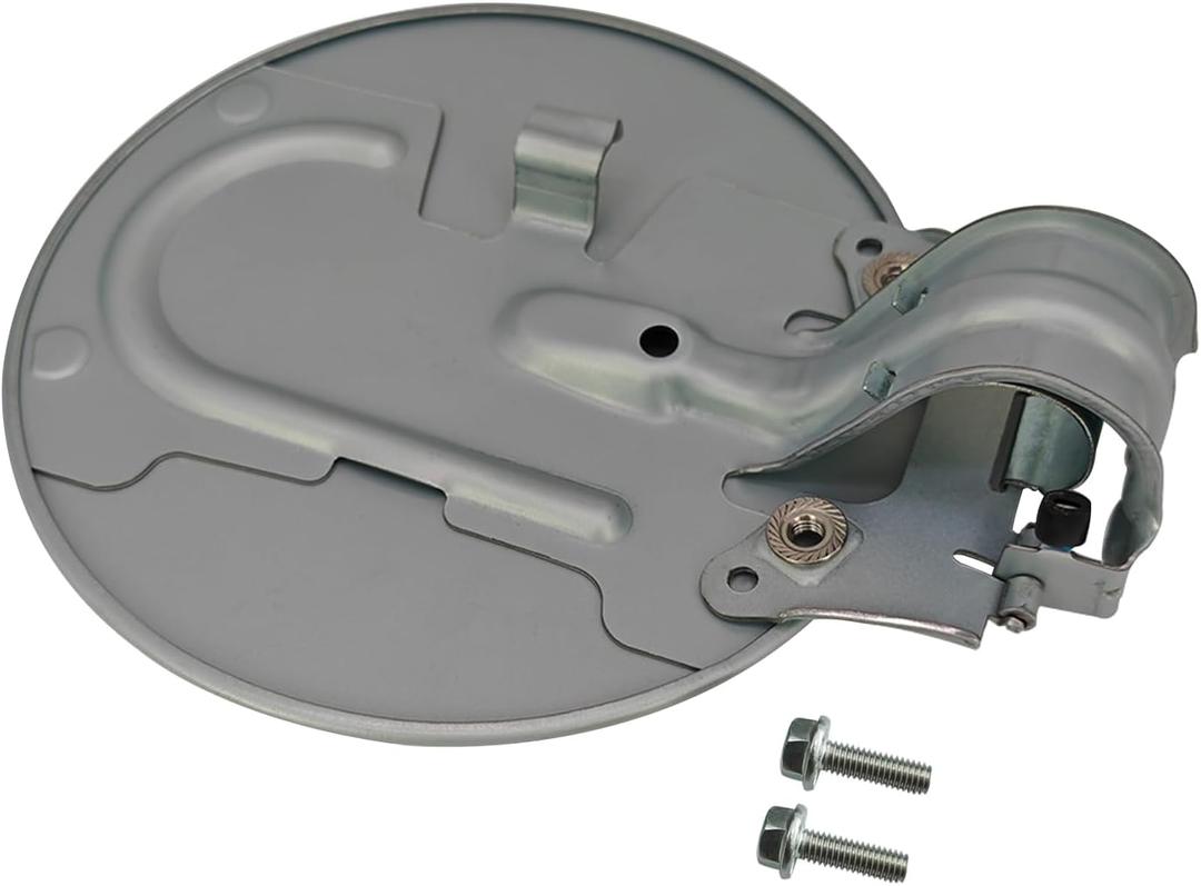 Gas Tank Door Cover Fuel Filler Cap Compatible With 1999-2006 Chevy Silverado 1500 2500 3500, GMC Sierra 1500 2500 3500, Replace 15124080 1054493 0856-029, With 2 Pack Screws
