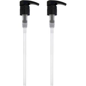 BRIGHTFROM Universal Dispensing Pump, Perfect for Shampoo & Conditioner 1 L (33.8 OZ) - Fits Most Bottles or Any Refillable Bottles from 12oz to 33.8oz with 28/410 Neck Size, Black (Pack of 2)