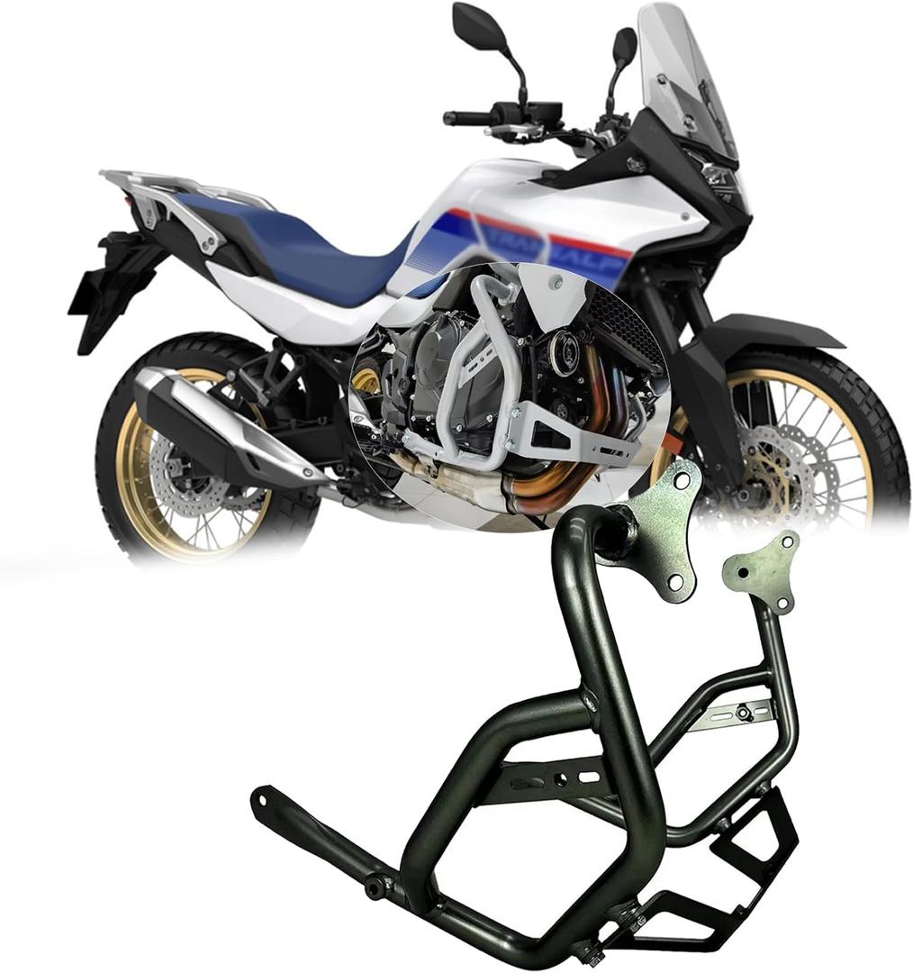 for XL750 TRANSALP XL 750 Transalp 2023 2024 2025 Accessories Motorcycle Bumper Anti-Collision Bar Engine Guard Guard Frame Bumper Engine Protector (Lower Bumper Black)