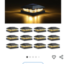 VOLISUN 4x4 Solar Post Cap Light 12pack,Solar Fence - Post Lights Outdoor Waterproof for Wooden/Vinyl Post,Black Deck Post Cap Light Solar Powered with Warm White for Garden/Patio/Porch