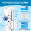 2-Pack PBF40M Spa Filter Replacement, 10-00282 Hot Tub Filter, Bull Frog Spas Compatible with Pleat co PBF40 PBF40-M, Well Spring 30 Coreless