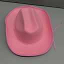 DAJOOEE Cowgirl Hat with Heart Sunglasses Glitter Cowboy Hat for Women Cosplay Bachelor Party Costume Hats (Small, Pink)