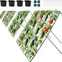 Cucumber Trellis for Garden - 4 Pack, 48" L x 24" W Garden Trellis for Climbing Plants Outdoor with Support Structures, A Frame Trellis for Climbing Vegetables Peas, Vine, Bean