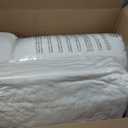 Amazon Basics Down Alternative Bed Pillows for Back and Side Sleepers, Medium Density, King Size, 36" x 20", White, 2-Pack