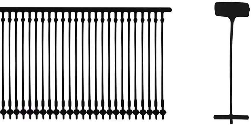 1 Inch Standard Tagging Attachments, 5000 Pieces, 50 Per Clip (Black)