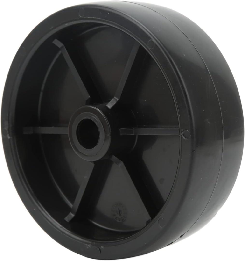 Qiilu 6 Inch 1200LB Load Capacity Trailer Swirl Jack Caster Wheel High Temperature Resistance Jack Wheel Caster for RV Trolleys
