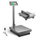 VEVOR Computing Digital Platform Scale, 220 lbs Load, 0.04 lbs Accuracy, Electronic Floor Scale with LB/KG, Tare, Price Calculator, AC/DC Power Supply, Fit for Luggage, Shipping, Packages, Postage