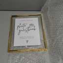 Gold Floating Picture Frame Wedding Signs - Please Sign Our Guest Book - 10x8 Place Card/Menu Holder