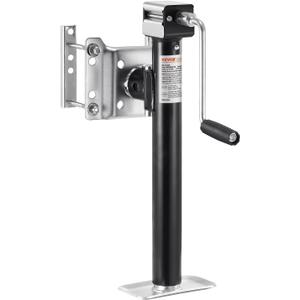 VEVOR 5000 lbs Dynamic Load Capacity, Heavy Duty Swivel Bolt-on Trailer Jack, 14.3" Lift Trailer Jack Stand with Handle for RV, Horse, Utility, and Yacht Trailers