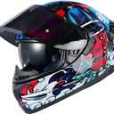 HAX Obsidian Full Face Dual Visor Adult Motorcycle Helmet for Motorbike Street Bike with Pinlock Ready DOT Approved Samurai Red S (S)