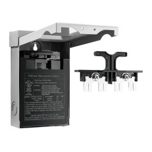 30 Amp AC Disconnect Switch Outdoor 120/240VAC Pull Out Switch Waterproof Metal Box for Air Conditioning Fused (Fuse not Included)