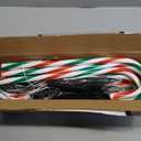 Candy Cane Lights Outdoor Pathway Christmas Decorations, 12 Pack Green Red White Solar Pathway Lights with 8 Modes Waterproof Timer for Christmas Outsides Walkway Porch Lawn Garden Yard Decoration