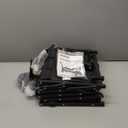 SYNCFUN Collapsible Wagon Cart Foldable 300lbs, Portable Rolling Shopping Carts with Wheels, All Terrain Folding Sport Beach Wagons, Heavy Duty Garden Utility Cart for Groceries Fishing, Black