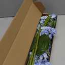 ZYTUYO 20in 4PCS Faux Blue Hydrangea Artificial Flowers Lifelike Latex Hydrangeas Faux Flower Heads Real Touch Fake Bouquet with Stem for Silk Floral DIY Home Office Party Table Decor