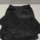 Sidefeel Women's Flare Pants Elastic Waist Corduroy Bell Bottom Trousers Small, Black