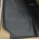 3W Floor Mats Fit for 2019-2025 2026 Chevy Silverado/GMC Sierra Denali 1500 & 2020-2025 2026 GMC Sierra 2500/3500 HD Crew Cab TPE All Weather Floor Liner, Fit For 2nd Row with Factory Carpeted Storage