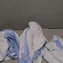 Arch Backdrop Cover, Wedding Arch Cover Spandex Fitted Cover for Photography Studio Stretchy Backdrop Cover for Birthday Baby Shower Ceremony Banquet (White+Blue, 6+6.6+7.2FT)