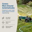 Orbit Traveling Tractor Water Sprinkler - Self-Propelled Traveling Sprinkler for Wide Lawn Coverage - Cast-Iron Body with Adjustable Coverage - Three-Speed - Automatic Shut Off - 58322