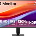 LG 27U411A-B 27-inch Full HD (1920 x 1080) IPS Computer Monitor, 120Hz, HDR10, Reader Mode, Flicker Safe, HDMI, Slim Stand Base, Black