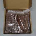 Wenqik 50 Strips Dollhouse Roof Shingles 4.25 x 1.14 Inches Each Mini Fish Scale Wooden Dollhouse Miniature Roofing for 1: 12 Scale Doll House Projects DIY Miniature Landscapes (Brown)