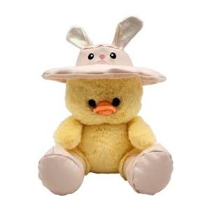 Holiday Home Spring Raindrop Chick With Hat Plush Pink