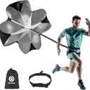 Uyomal Running Speed Training,Speed Chute Resistance Parachute for Speed and Acceleration Training 56-Inch