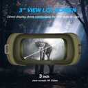 Digital Infrared Night Vision Goggles - 4''/3'' Night Vision for Viewing in 100% Darkness-4K UHD/4K Video for Hunting, Camping, Birds Watching