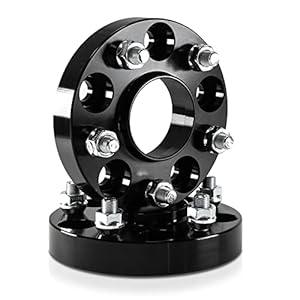 Customadeonly 25mm (1 Inch) Hubcentric Black Wheel Spacers 5x100 Compatible for Toyota Corolla Prius Camry Matrix Celica, Scion tC xD, Lexus CT200h ES250, Pontiac Vibe (2pc 54.1mm M12x1.5) Spacer