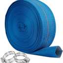 Pool Backwash Hose 2.5" × 65 ft Heavy Duty Flexible PVC Discharge Hose