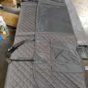 MYJAQI Back Seat Extender for Dogs, Waterproof Dog Car Seat Cover for Back Seat with Hard Bottom, 2026 Upgraded Material, Anti Scratch, Safer, Easy to Use and Clean, Holds 400lbs (Large, Black+Orange)