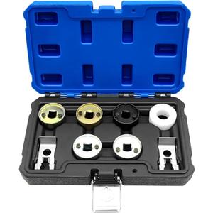 8Pcs Engines Camshaft Adjusting Socket Set, Camshaft Central Valve Socket Set Compatible with VW Audi EA888 1.8 2.0 TFSi Chain Driven T10352 T10352-1 T10352-2 T10352-3 T10352-4 T40267 T10368