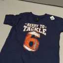Kids 6th Birthday Football T-Shirt 1 sustainability feature Size XS