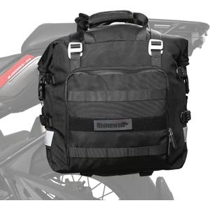 Rhinowalk Waterproof Motorcycle Saddlebags Luggage Bags 20L Quick Release for Adventure & Sport Bikes, Black (1 Pack)