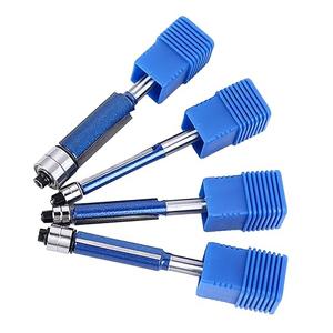 Flush Trim Router Bit, Double Bearing Straight Bit Set, 4pcs Wood Tool with Storage Box for Home and Professional Use