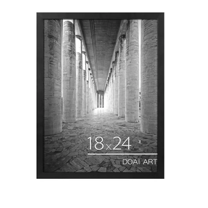 DOAI ART 18x24 Poster Frame, Black 18 x 24 Picture Frames for Horizontal or Vertical Wall Mounting, Scratch-proof Safe and Artistic Large Photo Frame Wall Art