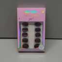 Cat Eye Press on Nails Short, Jofay Fashion Soft Gel Fake Nails, Purple-red Color-changing Shimmer Cat Eyes Nails, Reusable & Glossy Acrylic False Nails, Glue on Nails Kit Stick on Nails for Women