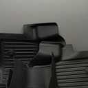 All Weather Floor Mats Custom Fit for Chevy Traverse 2009-2017 (Only Fits Captain's Chairs), Front Backseat Row Liners for GMC Acadia 2007-2017, Full Interior Protection TPE Rubber Car Accessories