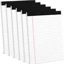 6 Pack 8.5 x 11 Legal Pads for Office Supplies Paper Pads 8.5 x 11 White Note Pads for Work Lined Writing Pads Notebook White Legal Pads Wide Ruled Notepads 30 Sheets Per Writing Pad Legal Note Pad