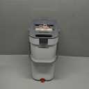 Mop and Bucket Set, Flat Mop and Bucket System with Separate Dirty and Clean Water, 3-Compartment Wall Cleaner Mop, Flat Mops for Floor Cleaning with 4 Microfiber Pads