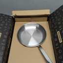 Tramontina Tempo Tri-Ply Base Stainless Steel 10-Inch Frying Pan, Induction-Ready Skillet, Oven-Safe, Dishwasher-Safe