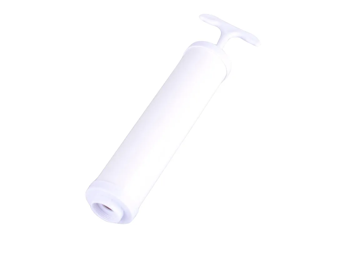 Mallofusa Hand Plastic Compressed Vacuum Space Manual Air Deflation Pump for Vacuum Seal Storage Bags White 9.3 x 1.5 Inch