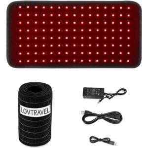 New 660nm LED Red Light and 850nm Near Infrared Light Therapy Devices Large Pads Wearable Wrap for Pain 5 Piece Set